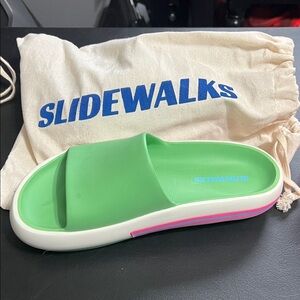 Green and Pink Women's Sandals